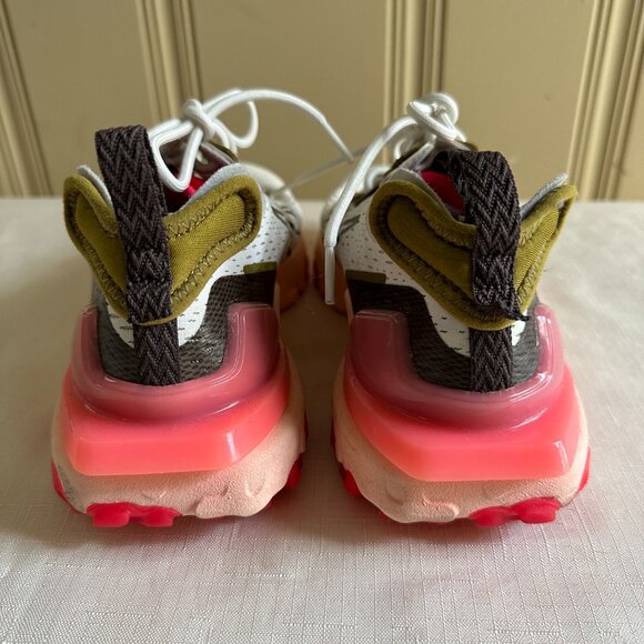 Nike React Vision Running Sneaker Summit White Siren Red - Picture 2 of 6